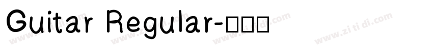 Guitar Regular字体转换
